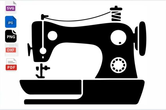 Download Vintage Sewing Machine SVG Clipart - Vintage Collection