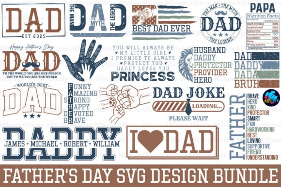 Download Father's Day SVG Design Bundle - Father's day svg Collection