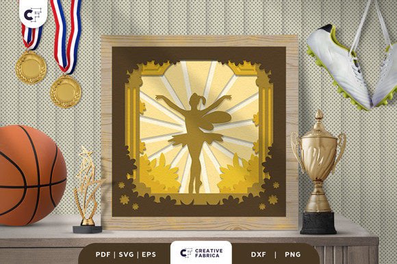 Download Ballerina Fairytale 3D Paper Cut SVG - Fairytale Collection
