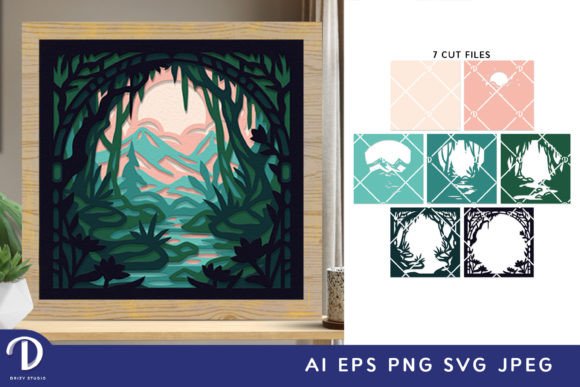 Download Fairytale Forest 3D Shadow Box SVG - Fairytale Collection