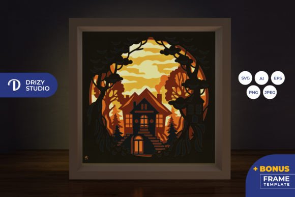 Download Fairytale House 3D Shadow Box - Premium Resources