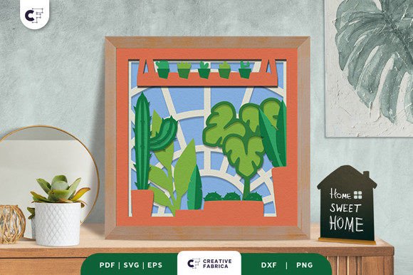 Download Green House Plant 3D Paper Cut SVG - Green house plant 3d paper cut svg Collection