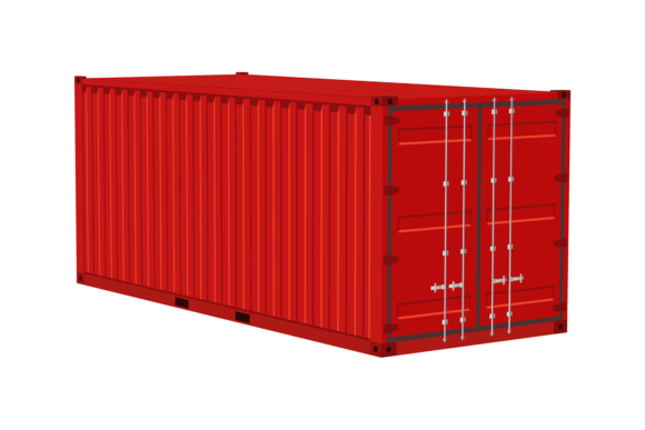 Download Red Cargo Container. Transportation Deli - Cargo Collection