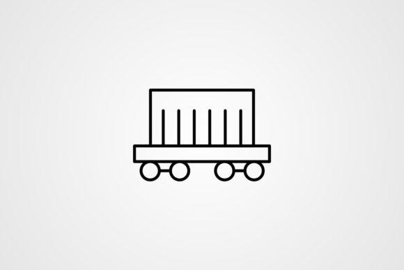 Download Vector Cargo Train Line Icon - Cargo Collection