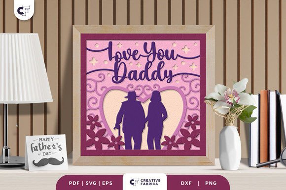 Download Love You Daddy 3D Layered Paper Cut - Love you daddy 3d layered paper cut Collection