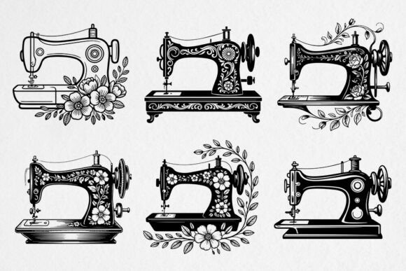 Download Vintage Sewing Machine SVG Bundle - Vintage Collection