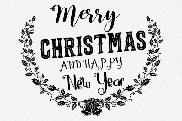 Download Vintage Christmas Sign, Happy New Year - Vintage Collection