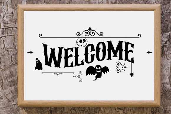 Download Vintage Halloween Sign SVG, Welcome - Vintage Collection