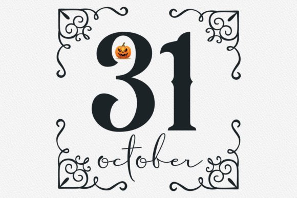 Download Halloween Vintage Sign SVG,31 October - Vintage Collection